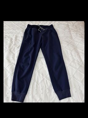 FIGS Women's Zamora Jogger Scrub Pants Navy Size Small W18SW2005 Medical